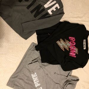 Bundle of 3 super cute PINK shirts